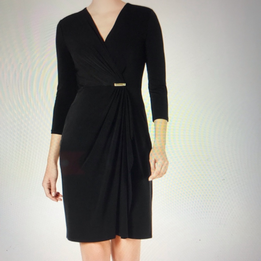 Charter Club Hardware Faux-Wrap Dress